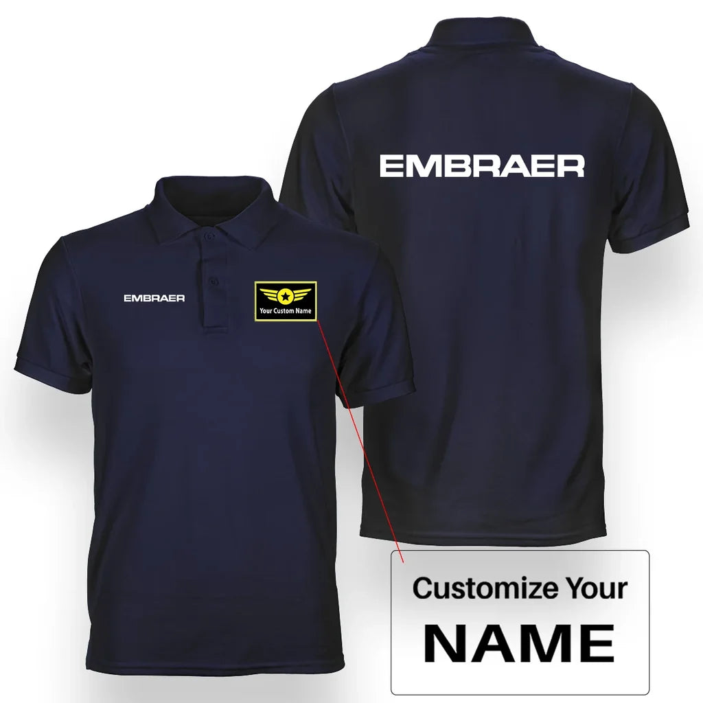 Customisable Embraer Polo Shirt - view 11