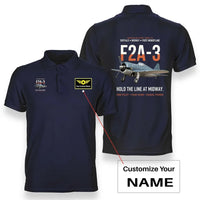 Thumbnail for F2A-3 BUFFALO design on navy blue polo with custom name badge