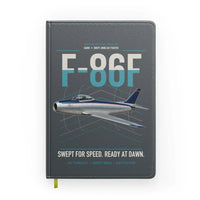 Thumbnail for F-86F Sabre design on gray notebook