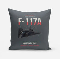Thumbnail for F-117A Nighthawk design on gray pillow