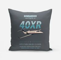 Thumbnail for Bombardier Learjet 40XR design on gray pillow