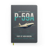 Thumbnail for P-59A Airacomet design on gray notebook