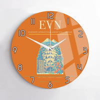 Thumbnail for Zvartnots International Airport (EVN) design on orange no frame wall clock