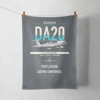 Thumbnail for Diamond DA20 design on gray towel