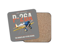 Thumbnail for Boeing P-26A Peashooter design on gray 1 piece coaster
