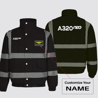 Thumbnail for A320neo & Text Designed Reflective Winter Jackets - view 11