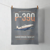 Thumbnail for P-39Q Airacobra design on gray towel