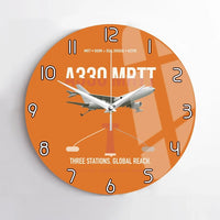 Thumbnail for Airbus A330 MRTT design on orange no frame wall clock