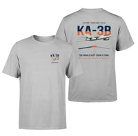 Thumbnail for KA-3B Skywarrior design on light gray double-side t-shirt, double-side print