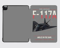 Thumbnail for F-117A Nighthawk design on gray ipad tablet case