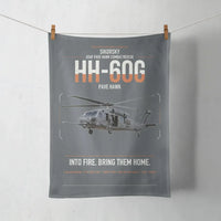 Thumbnail for Sikorsky HH-60G Pave Hawk design on gray towel