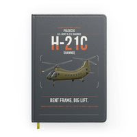 Thumbnail for Piasecki H-21C Shawnee design on gray notebook
