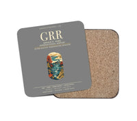 Thumbnail for Gerald R. Ford International Airport Grand Rapids (GRR) design on gray 1 piece coaster