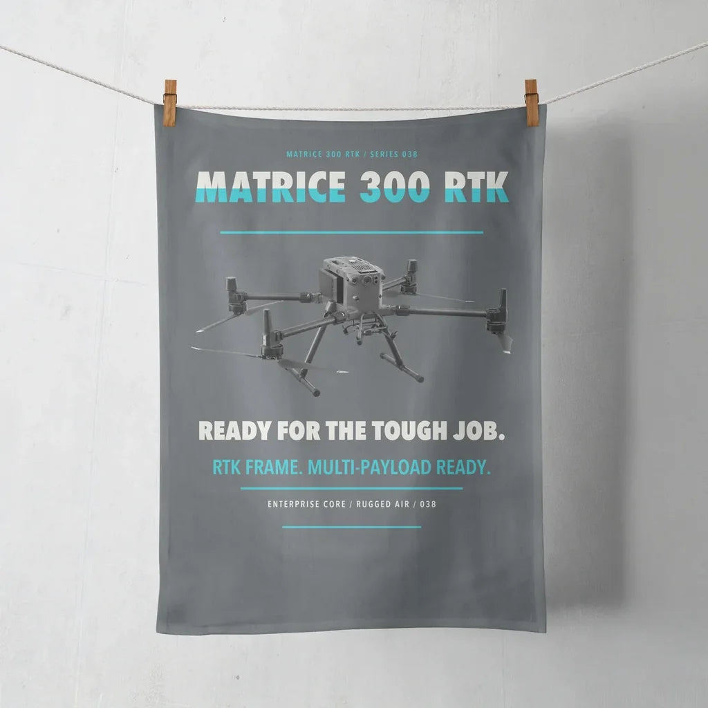 DJI Matrice 300 RTK design on gray towel