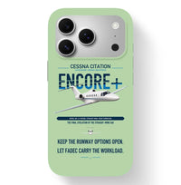 Thumbnail for Cessna Citation Encore+ design on light green magsafe iphone case, for iPhone 17 Pro