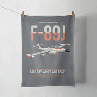 Thumbnail for F-89J Scorpion design on gray towel
