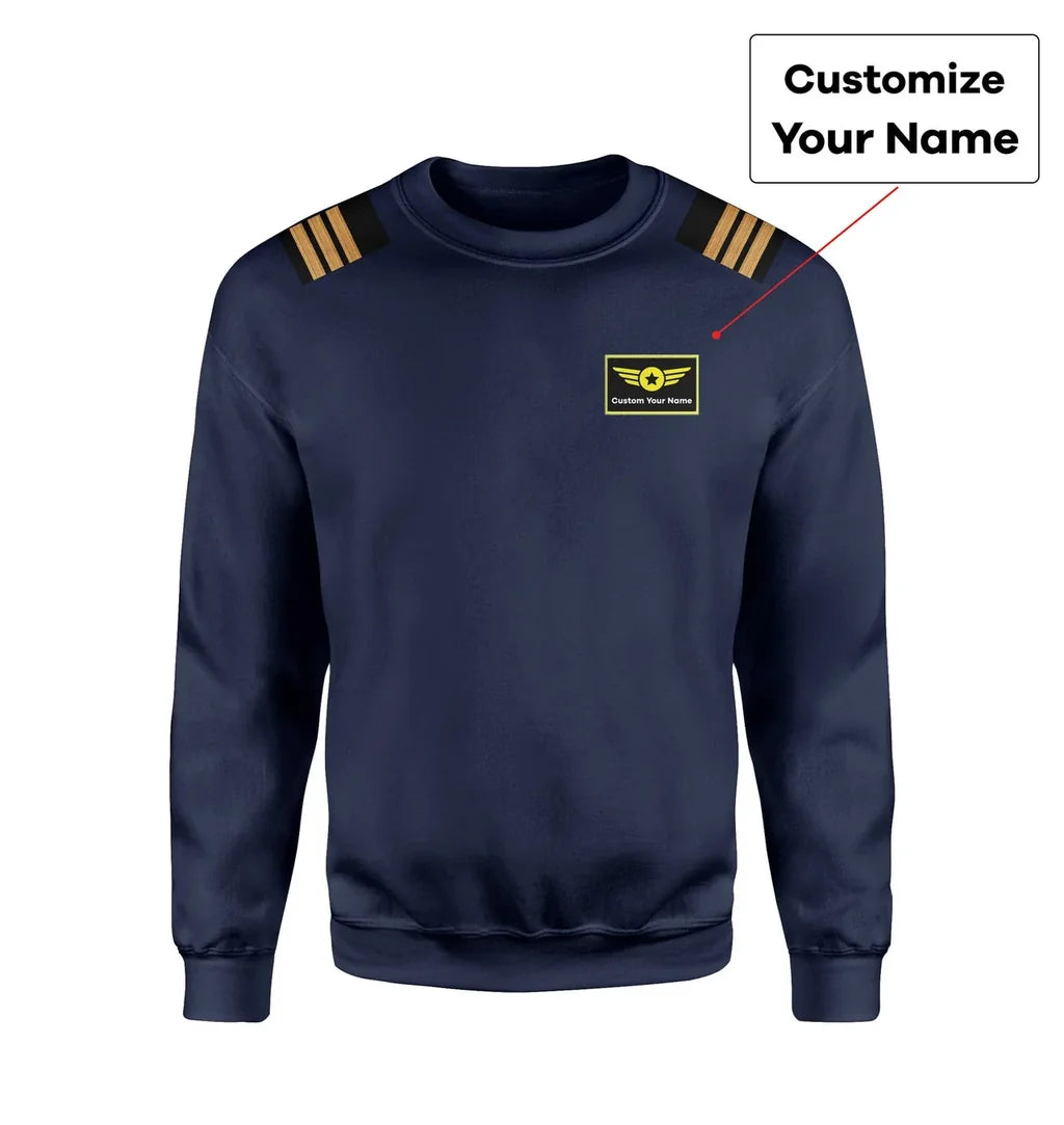 Customisable Pilot Epaulettes 3D Sweatshirt - view 11