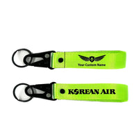 Thumbnail for Korean Airlines Hawk-shaped key chain, Light Green+ NAME