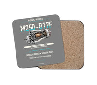 Thumbnail for M250-B17F design on gray 1 piece coaster