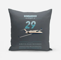 Thumbnail for Bombardier Learjet 29 design on gray pillow
