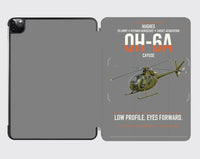 Thumbnail for Hughes OH-6A Cayuse design on gray ipad tablet case