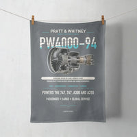 Thumbnail for PW4000-94 design on gray towel