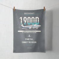 Thumbnail for Beechcraft 1900D design on gray towel