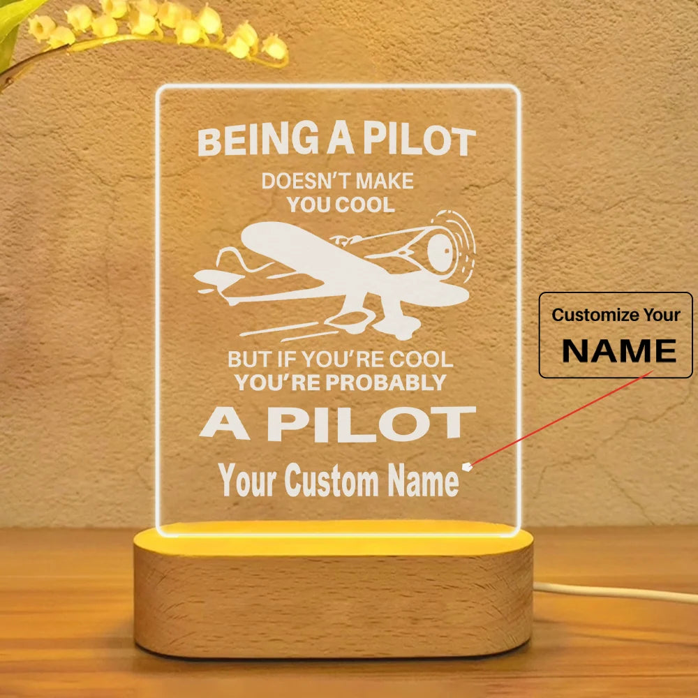 If You're Cool You're Probably a Pilot Designed Night Lamp - view 11