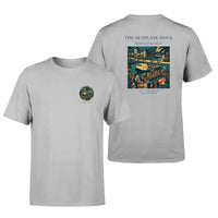 Thumbnail for VINTAGE G4056 - The Seaplane Dock - Double-Side T-Shirt design on lightgray double side t shirt