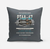 Thumbnail for PT6A-67 design on gray pillow