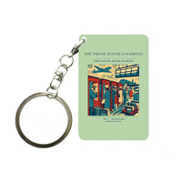 Thumbnail for VINTAGE G4382 - The Phone Booth Goodbyes - Designed Key Chain design on lightgreen