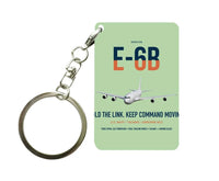 Thumbnail for E-6B Mercury design on light green designed key chain, double-side print