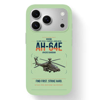 Thumbnail for Boeing AH-64E Apache Guardian design on light green magsafe iphone case, for iPhone 17 Pro