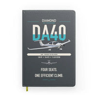 Thumbnail for Diamond DA40 design on gray notebook