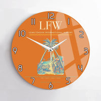 Thumbnail for Lome-Tokoin International Airport (LFW) design on orange no frame wall clock