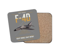 Thumbnail for F-4D Phantom II design on gray 1 piece coaster