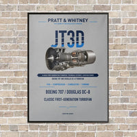 Thumbnail for JT3D vertical canvas print - framed - light gray background