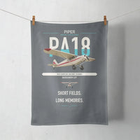 Thumbnail for Piper PA-18 Super Cub design on gray towel