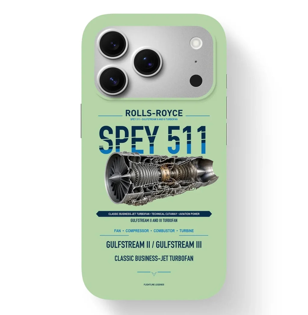 SPEY 511 Case design on light green iphone case