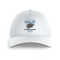 Thumbnail for CATALYST design on white printed hat