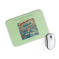 Thumbnail for VINTAGE G4502 - The Factory Night Shift - Designed Mouse Pads design on lightgreen rectangle