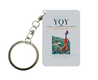 Thumbnail for Sydney–J.A. Douglas McCurdy Airport (YQY) design on light gray key chain