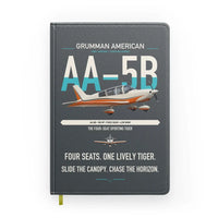 Thumbnail for Grumman American AA-5B Tiger design on gray notebook