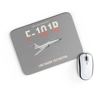 Thumbnail for F-101B Voodoo design on gray rectangle mouse pad