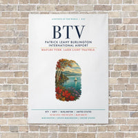 Thumbnail for Patrick Leahy Burlington International Airport BTV vertical canvas print - no frame - white background
