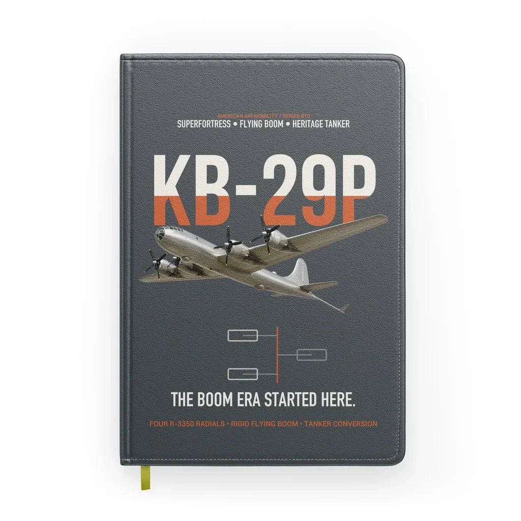 KB-29P SUPERFORTRESS design on gray notebook