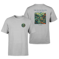 Thumbnail for VINTAGE G4029 - The Bush Pilots - Double-Side T-Shirt design on lightgray double side t shirt