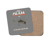 Thumbnail for Sikorsky CH-54A Tarhe design on gray 1 piece coaster