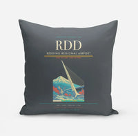Thumbnail for Redding Regional Airport (RDD) design on gray pillow