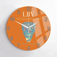 Thumbnail for Leon-Mba International Airport (LBV) design on orange no frame wall clock